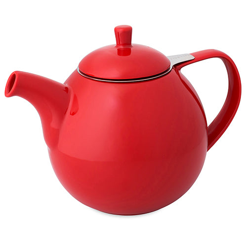 Large Porcelain Teapot, 48 Ounce Tea Pot with Infuser, Loose Leaf