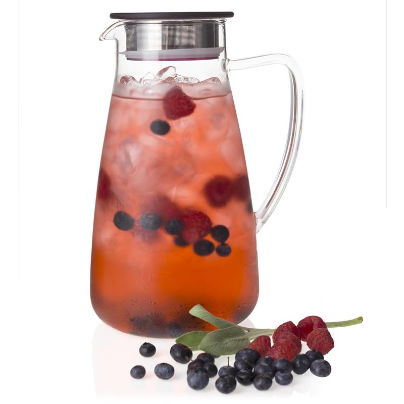  Fruit & Tea Infusion Water Pitcher - Free Ice Ball Maker - Free Infused  Water Recipe Booklet - Includes Shatterproof Jug, Fruit Infuser, and Tea  Infuser : Home & Kitchen